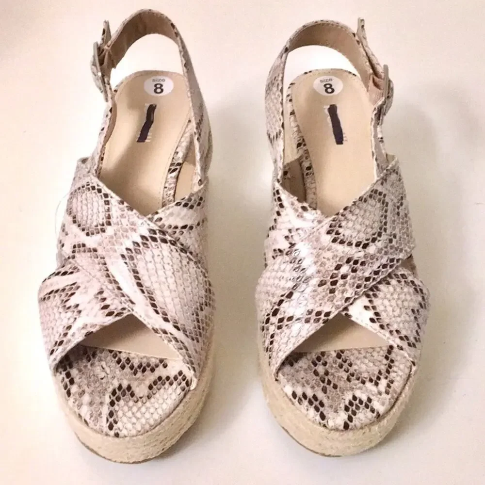 Bar||| BIANKA platform wedges espadrilles sz 8 EUC